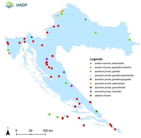 strogi rezervati karta Zaštićena geobaština Republike Hrvatske | HAOP strogi rezervati karta