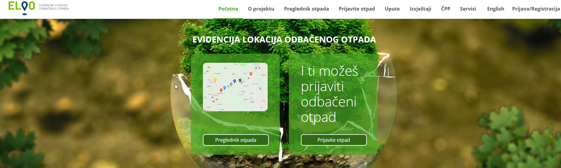 Evidencija lokacija odbačenog otpada