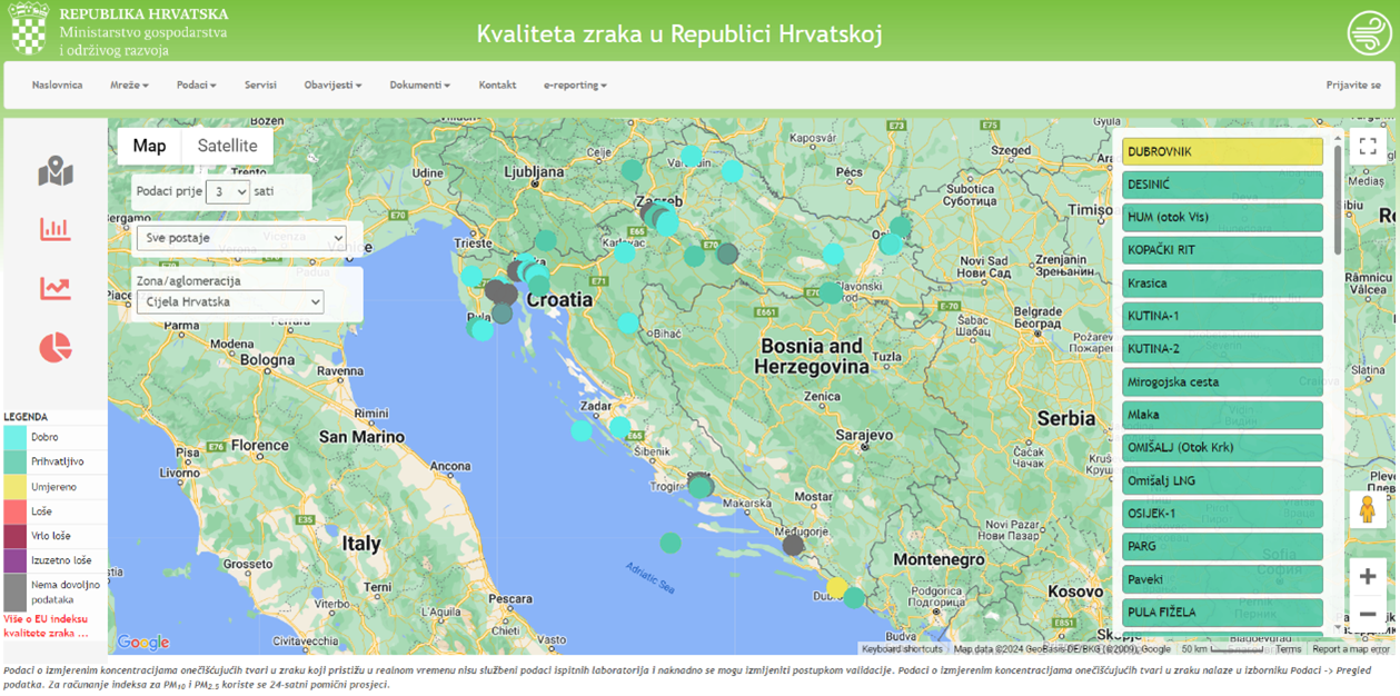 Kvaliteta zraka u RH