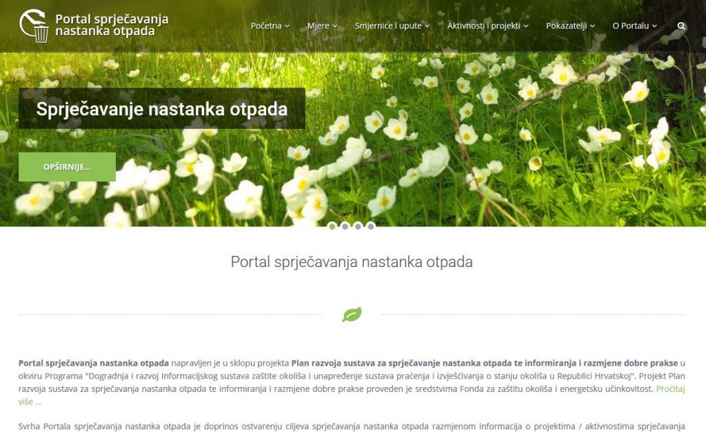 Portal sprječavanja nastanka otpada